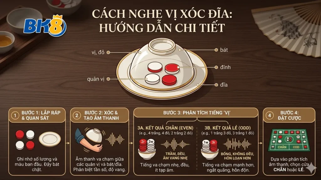 cách nghe vị xóc đĩa